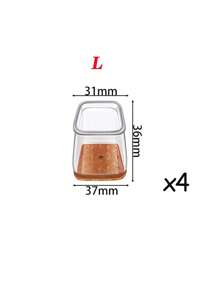 4/8/16/24件方形椅腿地板保护垫、硬木地板家具垫、椅腿家具滑块、椅子矩形地板保护垫、硅胶椅腿盖，有效保护地板和桌腿 - 棕色 - 查看 24