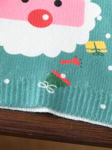 Toddler Boys' Christmas Santa Claus Pattern Knit Sweater,Green,Autumn,Funny Graphic,Matching Family Baby Clothes Knitted Fall Winter Kids Sweaters - Multicolor - View 6