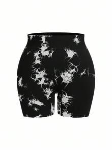 Easithlete Shorts esportivos casuais lisos e estampados plus size