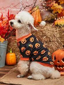 PETSIN 宠物万圣节可爱南瓜印花无头1件装 - 彩色 - 查看 6