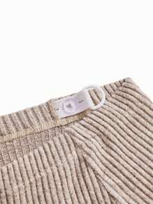 Modmama 孕妇舒适罗纹可调节腰部紧身裤 - 彩色 - 查看 9