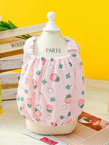 PETSIN Pink Lightweight Breathable Cute Sweet Style New Dog Dress, Leash Friendly, Popular In Europe And America, Spring/Summer Pet Dress - Pink - View 5