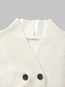 SHEIN Unity Winter Women, New Unique Elegant Sweater, High-Quality Casual Knitted Pullover For Autumn Fall - Apricot - View 6