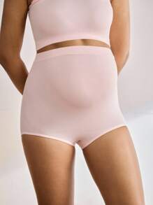 Moonlight&Mama 5pcs/Set Solid Color Maternity Elastic Waist Underwear - Multicolor - View 5