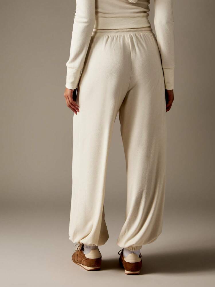 MISSGUIDED Wide Leg Balloon Jogger Pants With Elastic Cuffs Ribbed Waistband Loungewear Pleated Casual Trousers Fall Winter Streetwear Athleisure