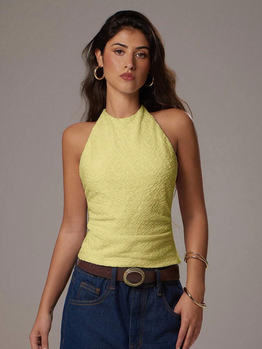 SHEIN Forever 21 Áo cổ yếm họa tiết màu vàng Quần áo mùa hè cho phụ nữ Buổi hòa nhạc Ruise Phụ nữ Đồng quê Kỳ nghỉ bãi biển Áo mùa hè dễ thương Áo vest buộc dây in hoa Kỳ nghỉ bãi biển Y2k Trang phục phương Tây cho phụ nữ Quần áo Halloween cho phụ nữ Áo dễ thương Trang phục câu lạc bộ đường phố Áo bồng bềnh Áo quấn Áo trễ vai đi chơi - màu xanh lá - Xem 1