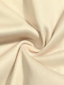 ROMWE MEN Anime 男士休闲龙纹连帽卫衣，秋冬 - 杏色 - 查看 4