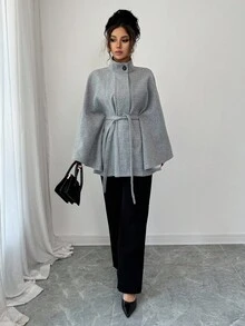 Elenzga 女士优雅假期、夏日魅力、冬季粗花呢 - 灰色 - 查看 3