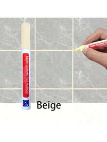 SHEIN 1 件/3 件防水瓷砖接缝笔，白色瓷砖修补笔，带防霉填充，易于使用的明胶填缝剂，适用于浴室和厨房瓷砖，与其他材料表面兼容 - 彩色 - 查看 15