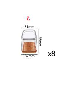 4/8/16/24件方形椅腿地板保护垫、硬木地板家具垫、椅腿家具滑块、椅子矩形地板保护垫、硅胶椅腿盖，有效保护地板和桌腿 - 棕色 - 查看 21