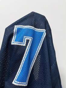 INAWLY Women's Summer Casual Mesh Breathable Letter Print Drawstring Waist Shorts - Multicolor - View 5