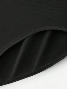 LUVLETTE Plus Smoothing High-Rise Comfortable Shapewear Panties-Tummy Control Underwear For Women - Black - View 8