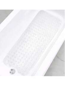 1 tấm thảm nhà tắm thiết kế trong suốt hiện đại - Thảm bồn tắm PVC mềm chống trượt , chống bụi bẩn, dễ vệ sinh, có nhiều giác hút và lỗ thoát nước, thảm nhà tắm có thể giặt bằng máy, thích hợp để tắm vòi sen (Vui lòng chọn kích thước phù hợp) - Trong sáng - Xem 11