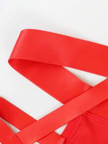 DrisQ 男士纯色性感镂空内裤 - 紅色 - 查看 6