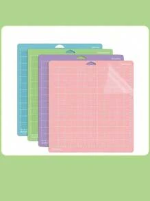 SHEIN 3 件/2 件/1 件 12*12 英寸乙烯基塑料 PVC 薄膜粘性雕刻机垫切割垫板 PVC - 綠色 - 查看 9