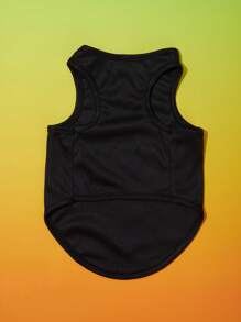 PETSIN 1 Pet Halloween Black And White Ghost Print Vest - Multicolor - View 6