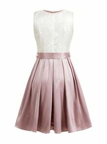 SHEIN Frenchy Váy không tay thêu lưới tương phản cổ điển dành cho nữ Váy không tay buộc eo cổ chữ V cổ điển dành cho nữ Váy ren tương phản tay ngắn cổ vuông có thắt lưng in họa tiết viền bèo nhún ngọt ngào dành cho nữ Váy Oktoberfest Dirndl Lễ hội Oktoberfest Tracht Lễ hội Oktoberfest Wiesn Bierfest Dirndl Lễ hội Oktoberfest Váy ngắn thanh lịch cổ điển dành cho nữ Váy Oktoberfest Dirndl Áo Oktoberfest Dirndl - Bụi hồng - Xem 8
