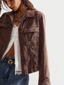 Bohemela Autumn/Winter BOHO Casual Resort Jacquard Loose Long Sleeve Women Regular Jacket