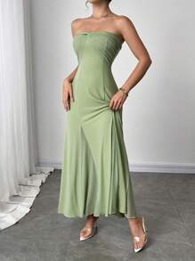 Firerie Women's New Casual Elegant Mint Green Ribbon Backless Dress, There Are Three Ways To Wear It, You Can Match It With Different Outfits, Suitable For Daily Casual Outings, Beach Vacations, Garden Parties And Other Occasions/Pride Outfits Women/Acation Outfits Woman/Birthday Dress/Teacher Outfits For Women