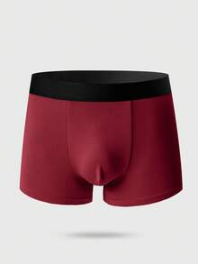 Manfinity Underwear&Sleepwear Basics 10pcs/Pack Men's Casual Contrast Color Elastic Waist Boxer Briefs Men Underwear Pack Men Boxer Briefs Pack Seamless Shorts Pack Of Shorts