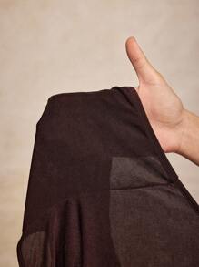 House of One Old Money Glitter Knit Halter Neck Deep V Button-Up Backless Bodysuits Women Sexy Old Money Fall Women Clothes Casual Vacation Summer Brown Halter Top Brown Button Top Dark Brown Top Chocolate Brown Top Brown Top Fall Outfits Business Professional Women Business Casual Woman