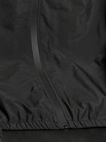 SHEIN Manfinity Dauomo Casual Fashion Versatile Solid Color Hooded Men's Jacket, Fall - Black - View 3