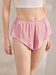 Ocili Women's Casual Faux Silk Low Waist Sleepwear Bottoms - Pink - View 4