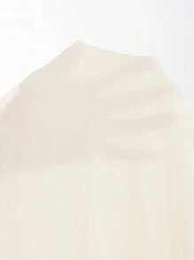 Elenzga 女士优雅蝴蝶结腰修身无袖中长连衣裙，高端大气，百搭减龄 - 杏色 - 查看 8