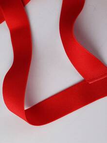 男士纯色金属装饰镂空性感内裤 - 紅色 - 查看 4