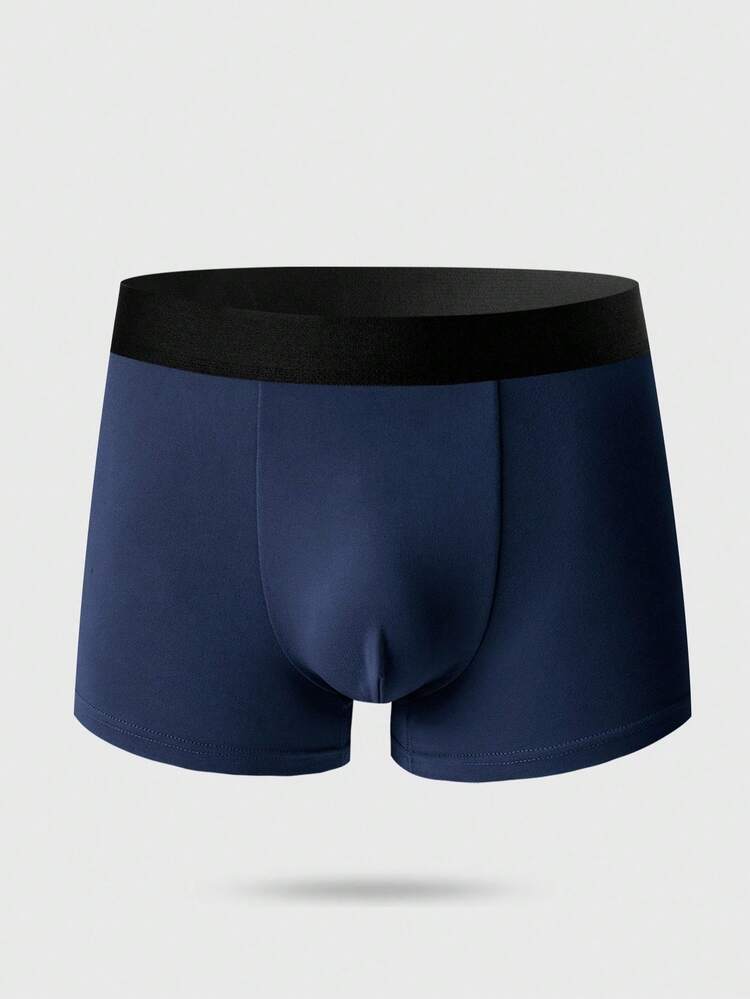 Manfinity Underwear&Sleepwear Basics 10pcs/Pack Men's Casual Contrast Color Elastic Waist Boxer Briefs Multipack Trunk - Multicolor - View 5