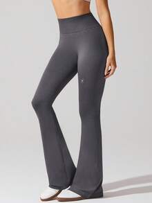 Fluxe High Elastic Flared Yoga Pants For Women, High Waist Lifting Slimming Bootcut Yoga Leggings