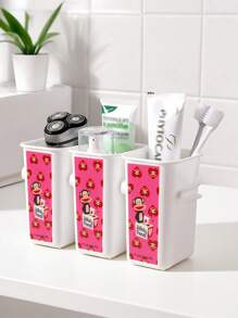 Paul Frank X ROMWE Hộp nhựa đựng thực phẩm phân loại tủ lạnh (1 cái) Nhiều cái có thể xếp chồng lên nhau để lưu trữ, trang trí nhà cửa - Nhiều màu - Xem 4