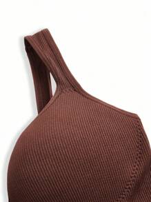 SHEIN Sports 简约无缝舒适运动文胸 - 彩色 - 查看 7