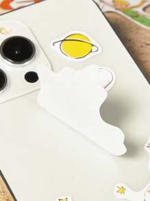 LE PETIT PRINCE X SHEIN 37张卡通图案贴纸套装，适合学生、男女老少，可用于笔记本、日记本、手工艺品等物品。也可用于滑板、笔记本电脑和行李箱的个性化装饰。可移除背胶，易于撕除不留残胶，图案包括小王子、B612星球、玫瑰、爱心、月亮和星星。 - 彩色 - 查看 4