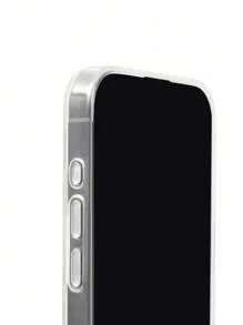 LE PETIT PRINCE X SHEIN 时尚趣味手机壳，印花保护套设计，立体星星点缀，适用于 11 - 17 Pro Max、月亮和星星 - 無色 - 查看 4