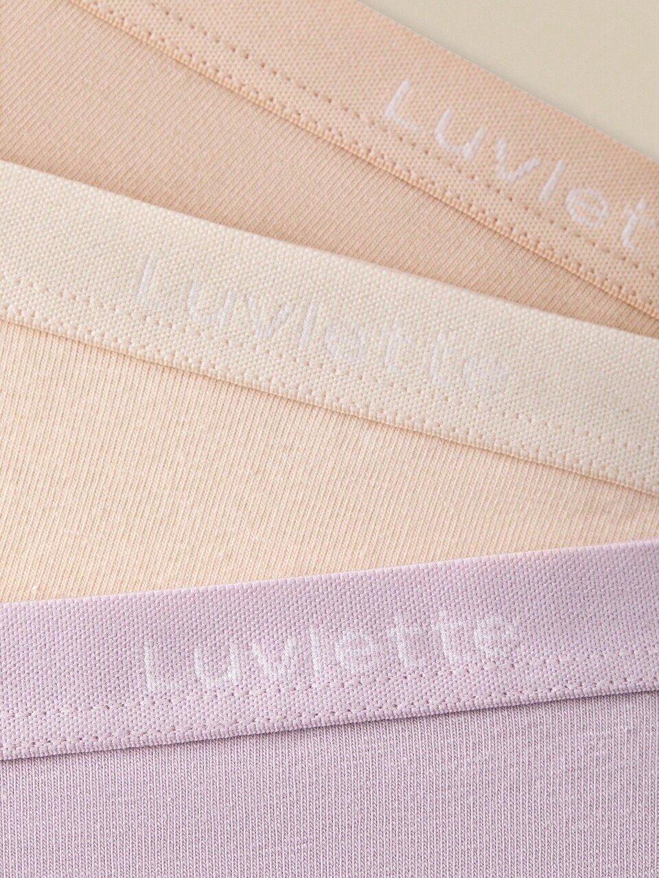 paquete de 3 bragas básicas de algodón ligero de tiro alto para mujer - Conjunto de ropa interior en colores pastel también adecuado para adolescentes, jóvenes y niñas