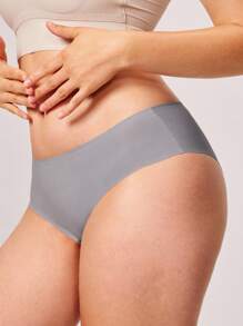 LUVLETTE 4条装低腰基本款无缝隐形三角裤女士内衣内裤套装