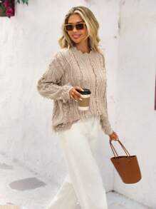Travachic Winter And Autumn Casual Date Sweaters, Winter And Autumn Women's Crew-Neck With Wave-Shaped Bottom Summer Vacation Sweaters, Summer Beach Tops For Holidays, School Uniforms, Very Simple Outfits, Women's Country Outfits, Office Wear, Old Money Style Outfits, Teacher Outfits, Date Outfits, Graduation Season, Women's Sweaters