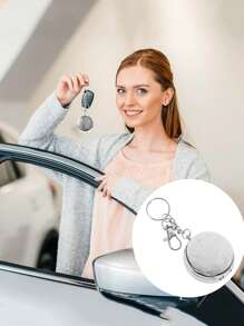 1pc Sunflower/ Wealth Blossom Portable Ashtray, Pocket Watch Style Metal Ashtray, Keychain Style Mini Ashtray