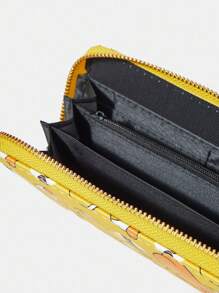 LOONEY TUNES X SHEIN Fashionable Cute Cartoon Tweety Bird Pattern Long Wallet - Multicolor - View 5