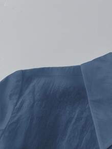 GlowEve 蝴蝶结休闲度假衬衫，优雅气质 - 藏蓝色 - 查看 4