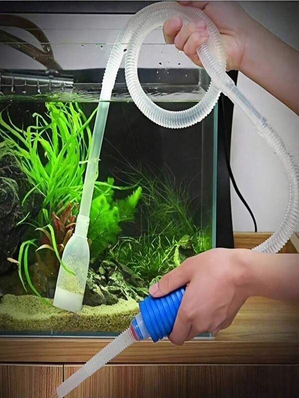 1pc Aquarium Gravel Cleaner Siphon Pump Vacuum Water Changer Fish Tank Cleaning Kit With Hose Nozzle For Freshwater Saltwater Tank Maintenance