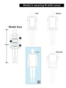 Manfinity ZONE917 Bộ áo phông và quần short in họa tiết kẻ sọc Hipster Money Character phong cách đường phố - Nhiều màu - Xem 3