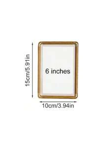 1Pc Plastic  Picture-Photo-Frame Vertical-Horizontal Tabletop Display Wall Mount For Home Decor Or Office Desk Family ,Table Decor, Dorm Essentials, Graduation Gift, Wedding Essentials - Multicolor - View 6