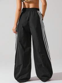 Fluxe 休闲撞色条纹抽绳腰阔腿裤