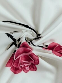 Omancia 女士秋季花卉印花百褶复古裙，适合外出、通勤、日常穿着、感恩节、返校、教师秋季女士服装 - 彩色 - 查看 7