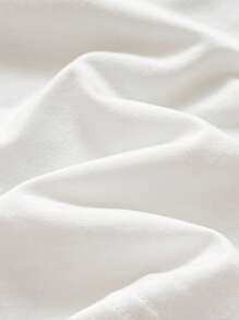 Conjunto informal de cuatro piezas para bebé que incluye sudadera con cuello redondo acanalado y manga raglán, pantalones cortos y bloques de color para niño y niña - Blanco y Negro - Ver 4