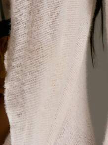 MUSERA 超低胸针织长袖迷你连衣裙，西部乡村风，秋季街头服饰，节日优雅，Y2K性感可爱，90年代波西米亚风，中西部派对，夏季新娘单身派对，告别单身，婚礼 - 杏色 - 查看 5