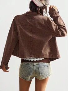 Bohemela Autumn/Winter BOHO Casual Resort Jacquard Loose Long Sleeve Women Regular Jacket