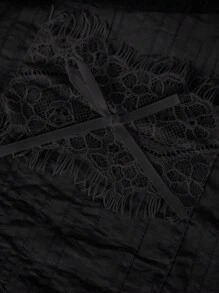 SHEIN Clasi 女士纯色简约优雅长袖衬衫，日常穿着 - 黑色 - 查看 4